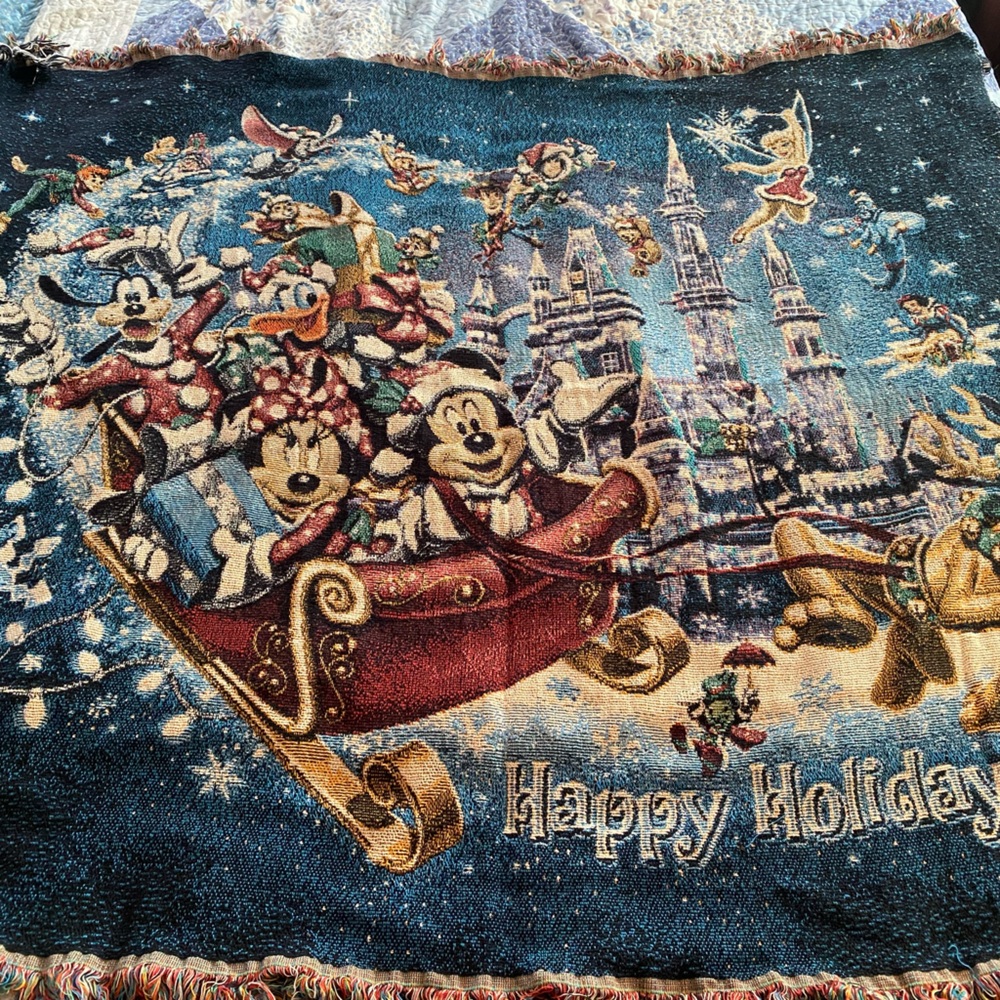 Disney Christmas Tapestry Throw